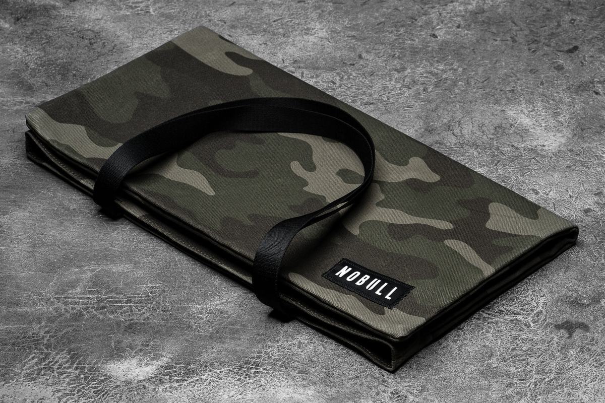 Nobull Waxed Canvas Tote Men's Bags Green Camo | Australia (NW5318)